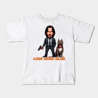 LOVE DOG (Gun) CLUB Kids T-Shirt